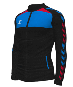 Hummel League Track Jacket - Black-True Blue-True Red