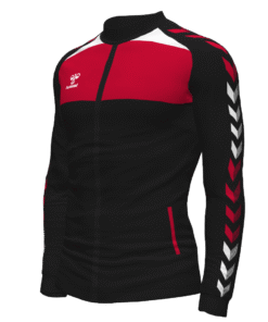 Hummel League Track Jacket - Black-True Red-White