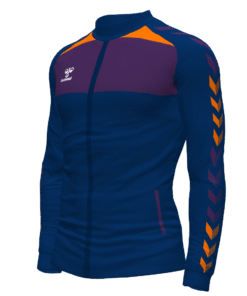 Hummel League Track Jacket - Marine-Acai-Orange Tiger