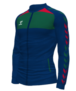 Hummel League Track Jacket - Marine-Evergreen-True Red