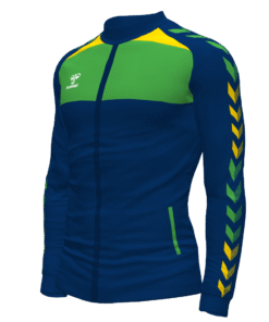 Hummel League Track Jacket - Marine-Green Gecko-Sports Yellow