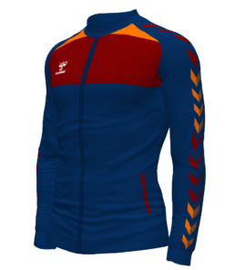 Hummel League Track Jacket - Marine-Maroon-Orange Tiger