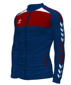 Hummel League Track Jacket - Marine-Maroon-White