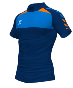 Hummel League Polo - Marine-True Blue-Orange Tiger