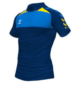 Hummel League Polo - Marine-True Blue-Sports Yellow