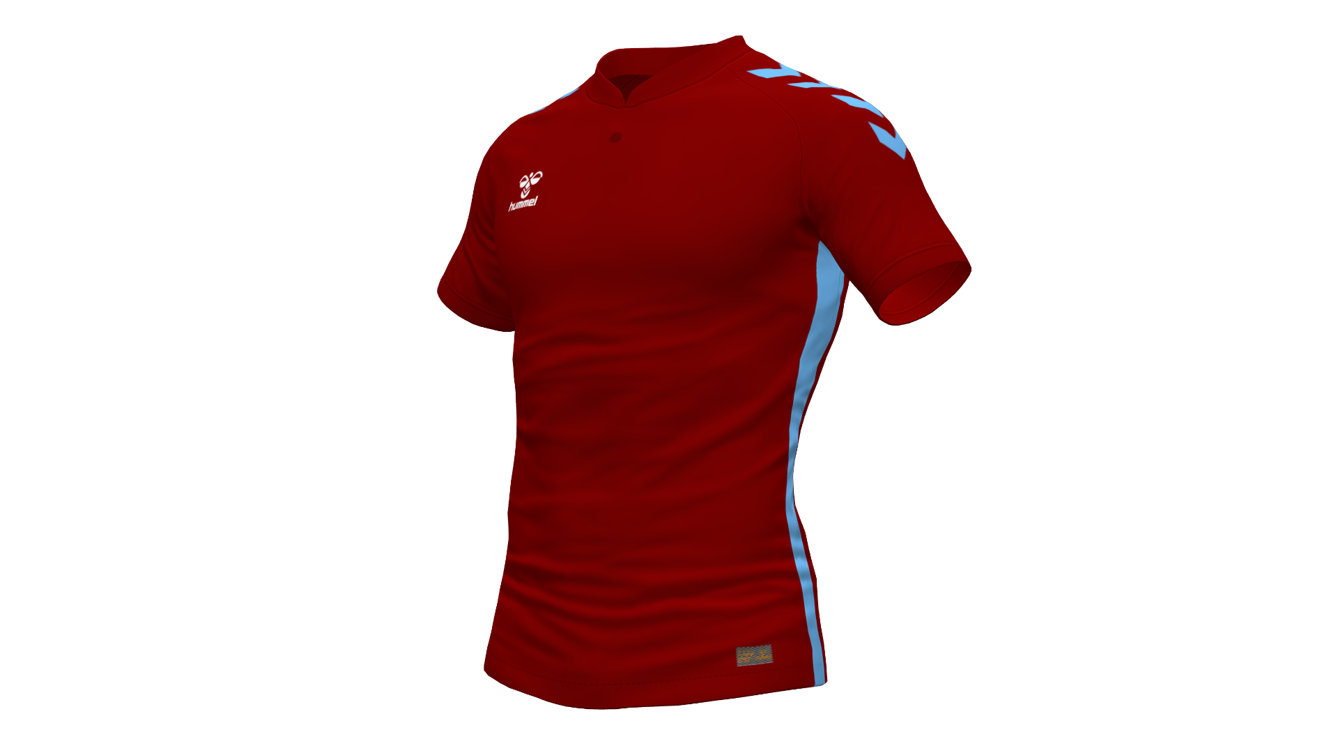 Hummel Playful Polo - Maroon/Argentina Blue