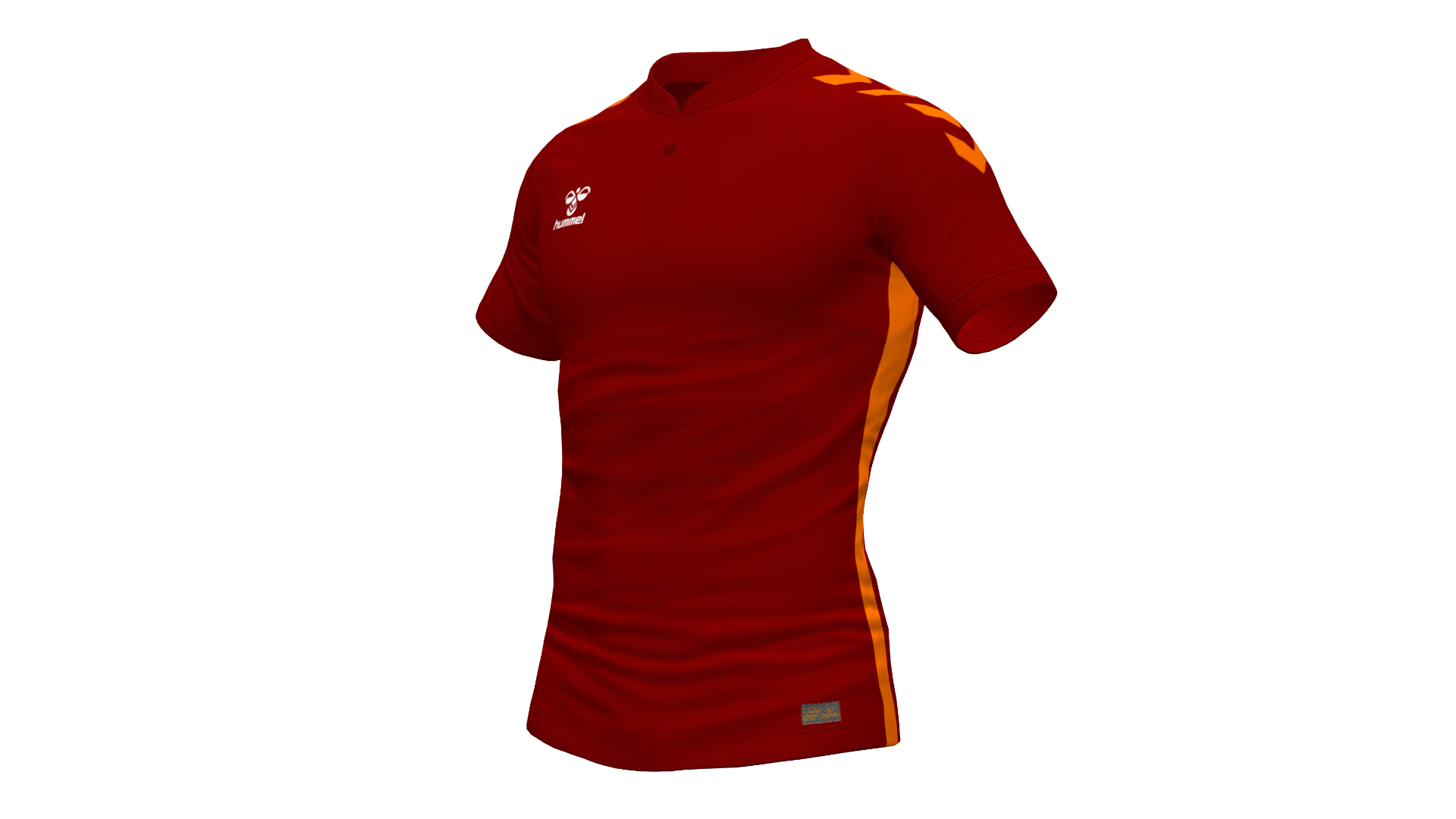 Hummel Playful Polo - Maroon/Orange Tiger