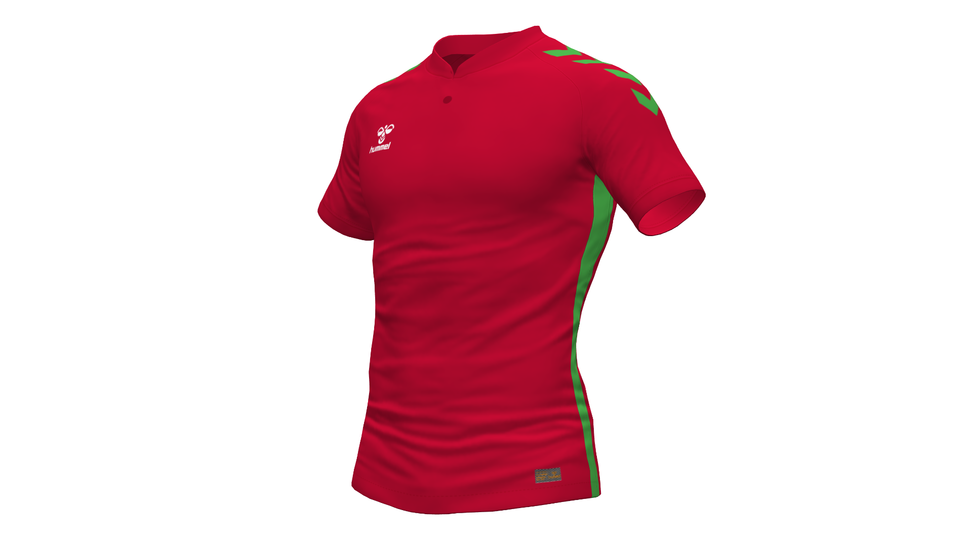 Hummel Playful Polo - Red/Green Gecko
