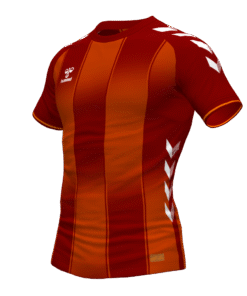 Hummel Barca Jersey - Maroon-Orange Tiger