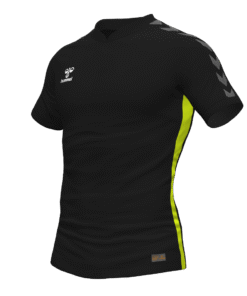 Hummel Referees Travel Polo - Black/Sulphur Spring