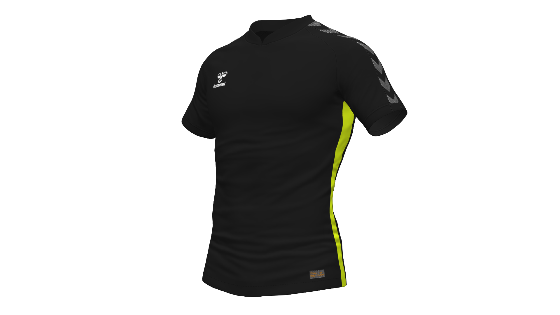 Hummel Referees Travel Polo - Black/Sulphur Spring