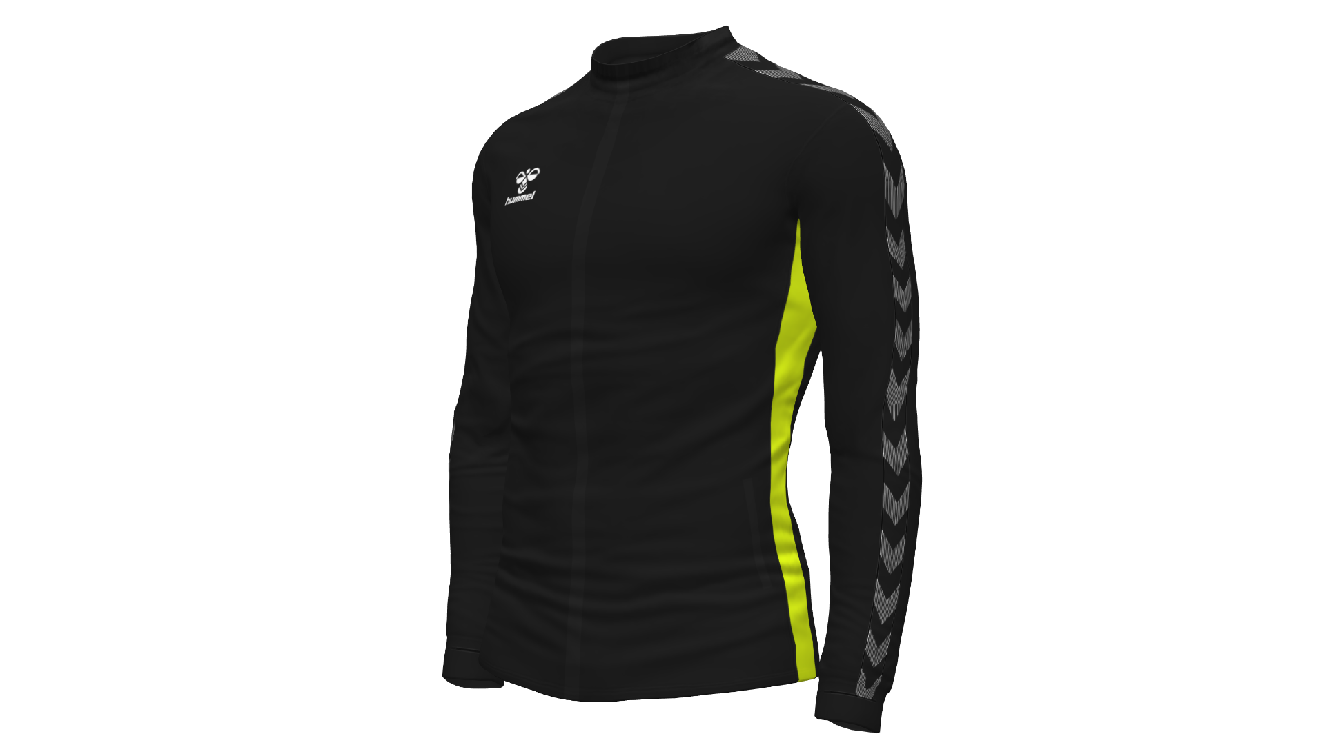 Hummel Referees Travel Track Jacket - Black/Sulphur Spring