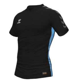 Hummel Travel Polo - Black/Argentina Blue