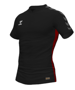 Hummel Travel Polo - Black/Maroon