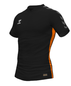 Hummel Travel Polo - Black/Orange Tiger