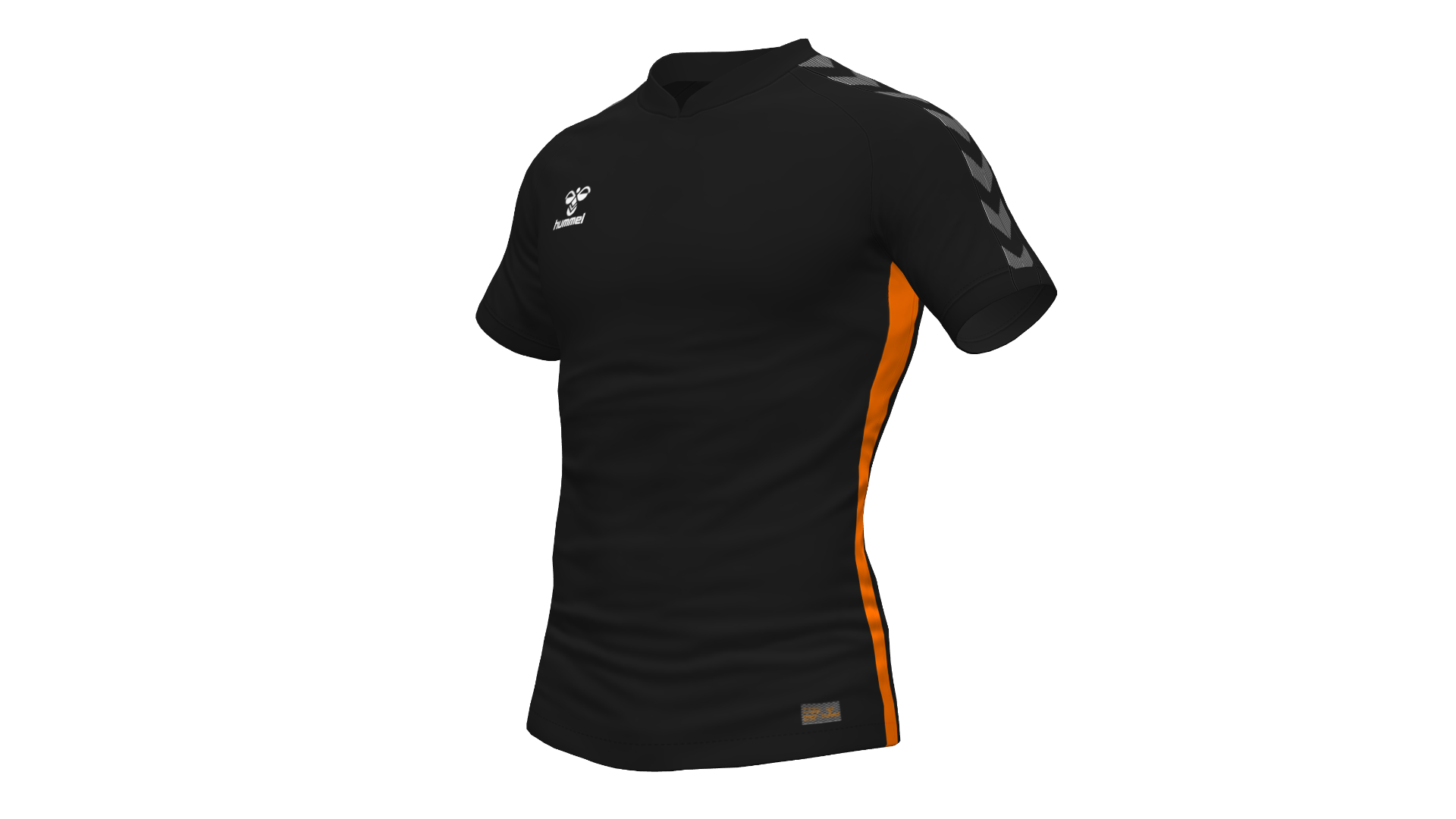 Hummel Travel Polo - Black/Orange Tiger