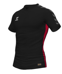 Hummel Travel Polo - Black/True Red