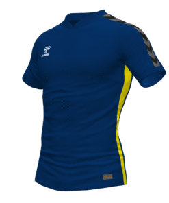 Hummel Travel Polo - Marine/Blazing Yellow