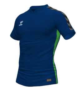 Hummel Travel Polo - Marine/Green Gecko