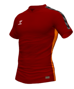 Hummel Travel Polo - Maroon/Orange Tiger