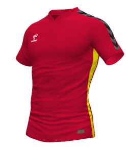 Hummel Travel Polo - Red/Blazing Yellow