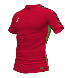 Hummel Travel Polo - Red/Green Gecko