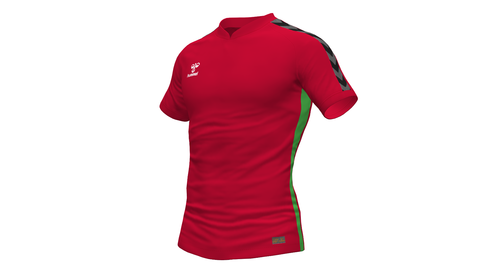 Hummel Travel Polo - Red/Green Gecko