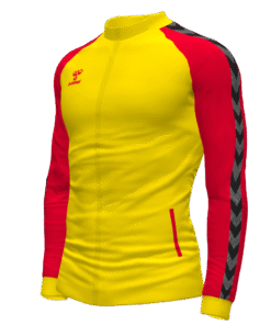 Hummel Match Track Jacket - Blazing Yellow/True Red