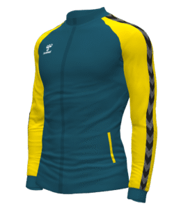 Hummel Match Track Jacket - Blue Coral/Blazing Yellow