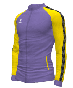 Hummel Match Track Jacket - Dahlia Purple/Blazing Yellow