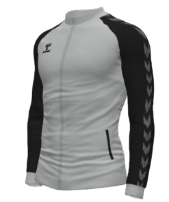 Hummel Match Track Jacket - Grey Melange/Black