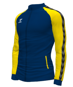 Hummel Match Track Jacket - Marine/Blazing Yellow