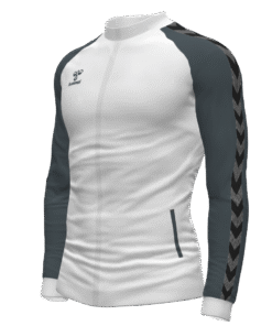 Hummel Match Track Jacket - White/Asphalt