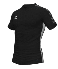 Hummel Travel Polo - Black/Grey Melange