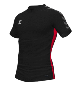 Hummel Travel Polo - Black/True Red