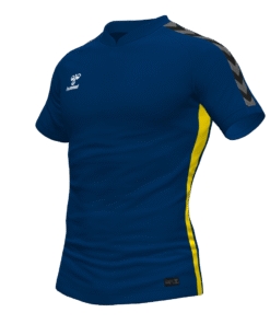 Hummel Travel Polo - Marine/Blazing Yellow